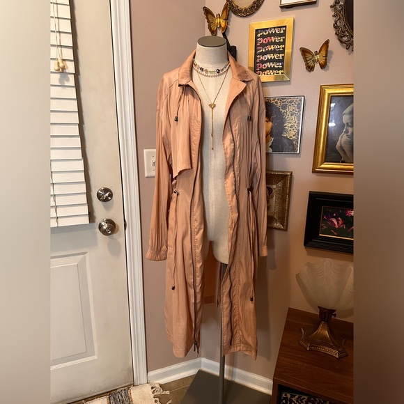 BCBGMaxAzria Long Draped Anorak Coat - Picture 4 of 8